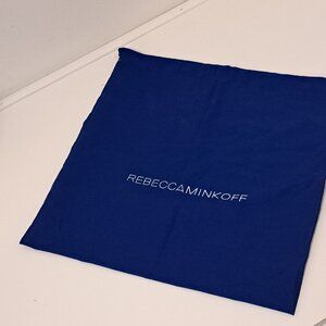 Rebecca Minkoff Large Blue Cotton Blend Draw String Closure Dust Bag